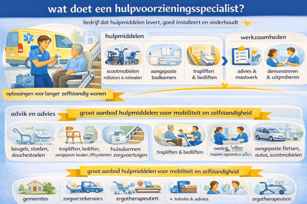 Alles over het beroep hulpvoorzieningsspecialist Wat doet een hulpvoorzieningsspecialist